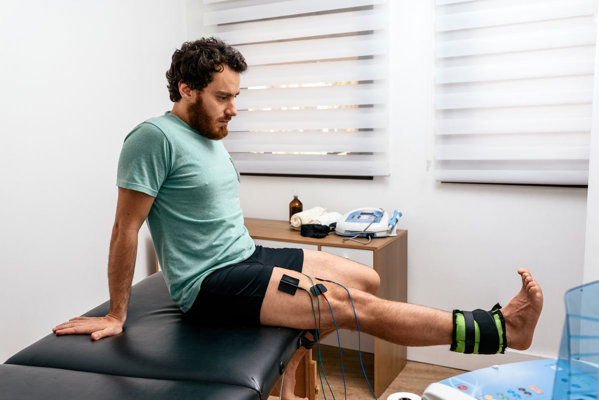 Elektrotherapie-Behandlung