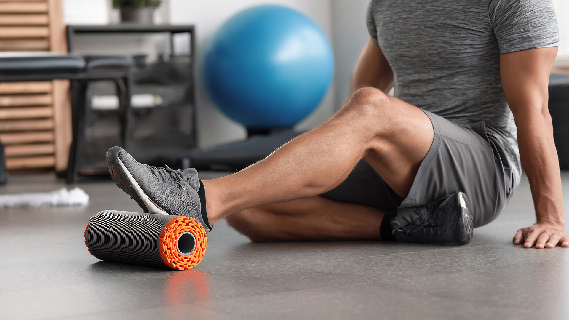 Fitnesstraining mit Schaumstoffrolle
